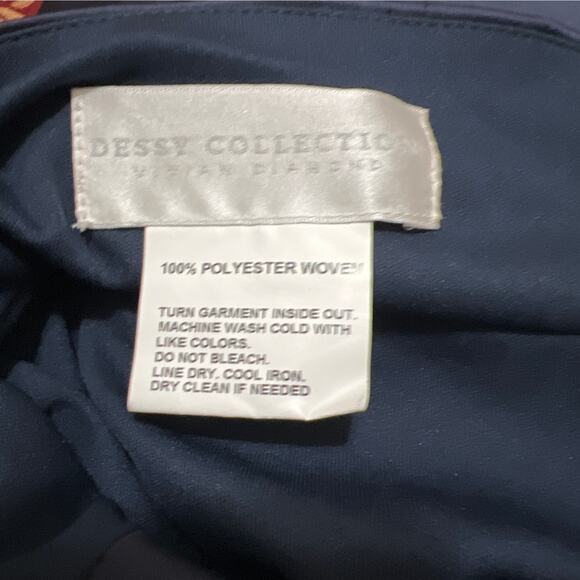 Dessy Collection Cowl-Neck Draped Wrap Maxi Dress With Front Slit NWT Size 24W - Picture 10 of 11